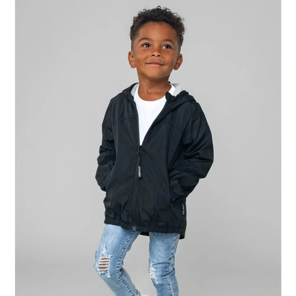Little Bipsy Black Hooded Rain Jacket